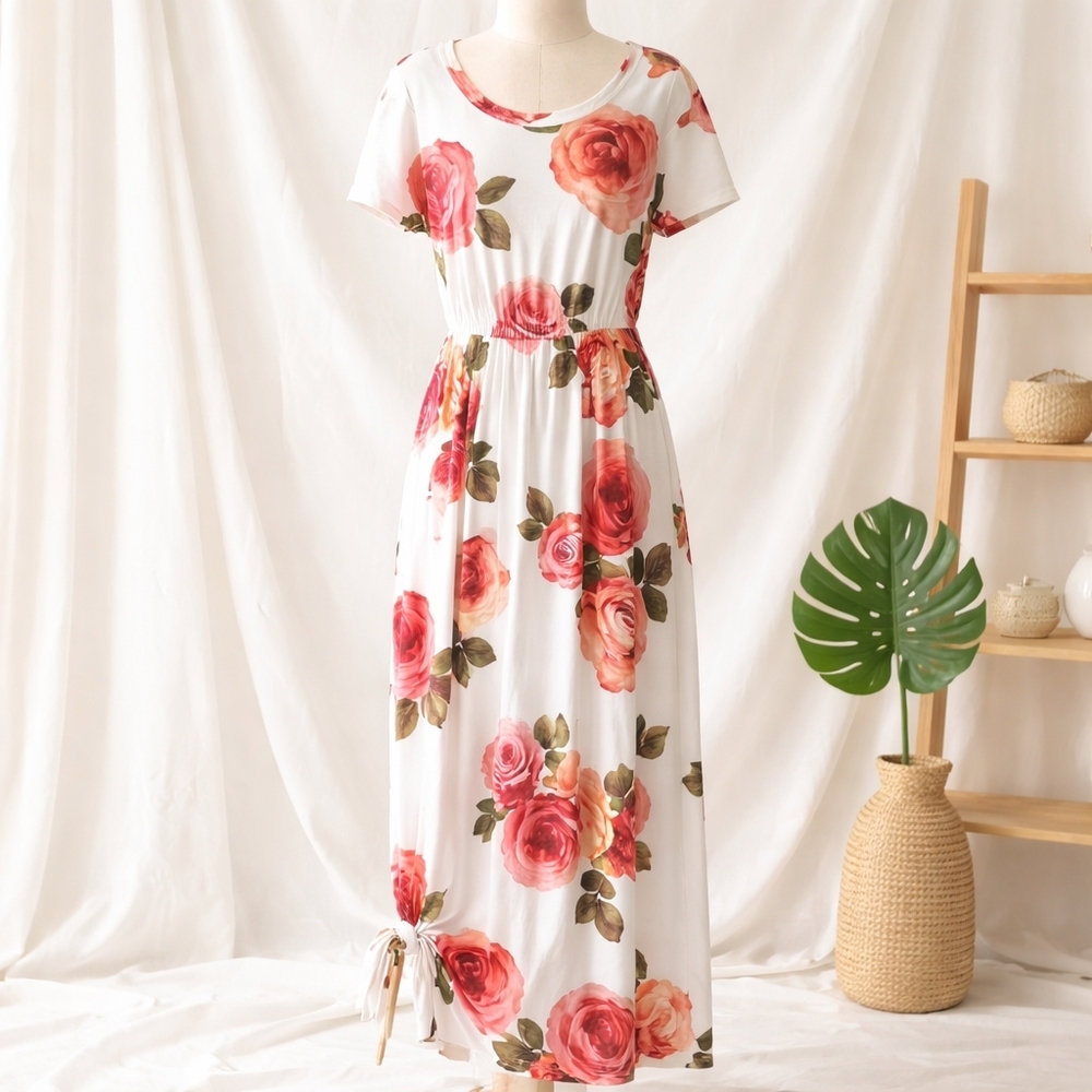 Reborn J. Rose Maxi Dress With Belt
